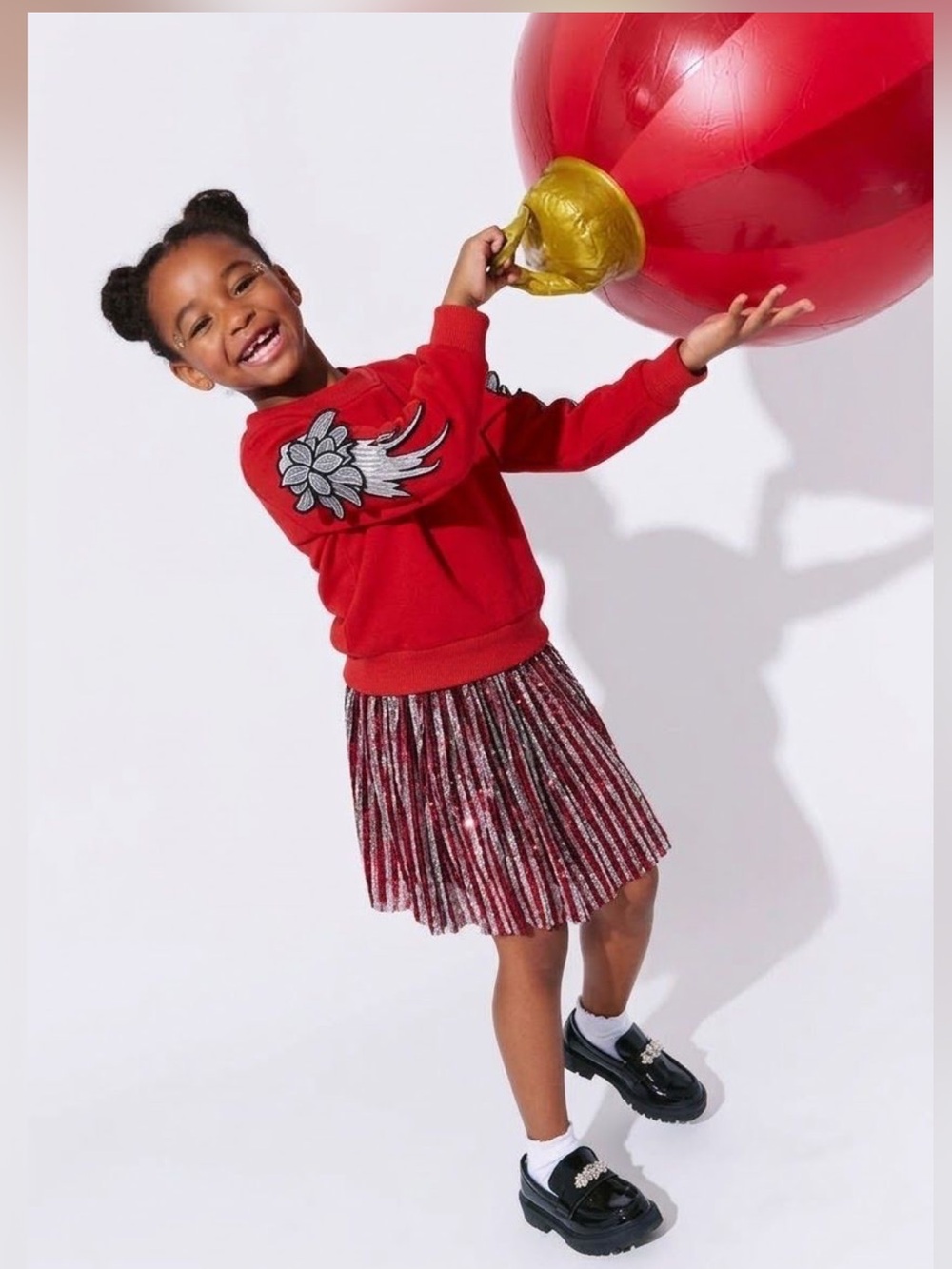 Lola & The Boys Angel Wing Embroidered Sweater Size 2-3 Years